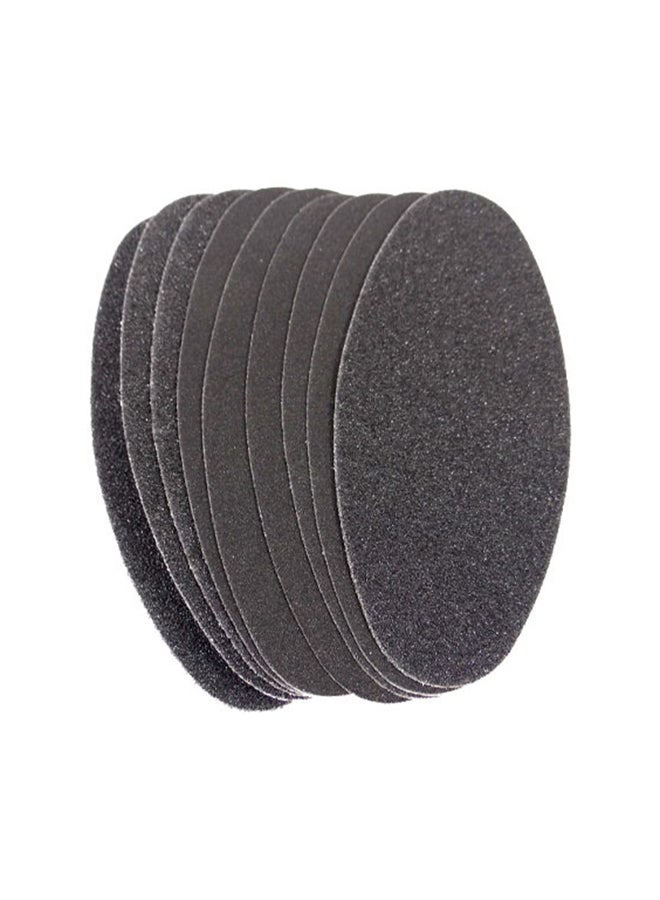 Or Bleu 10-Piece Grit Stainless Steel Pedicure Files Refill Black - Image 2