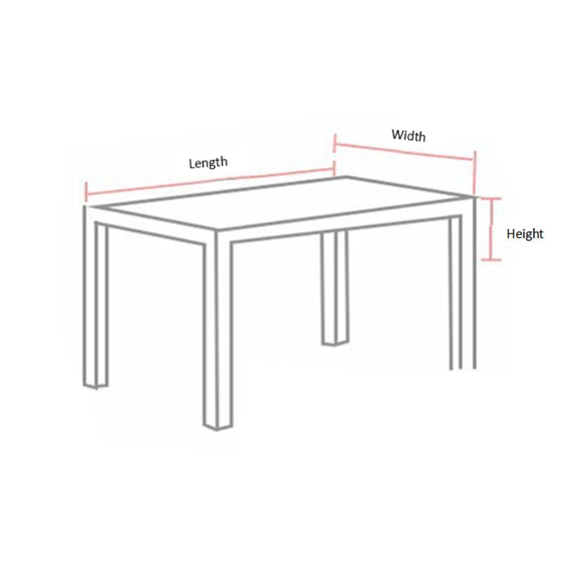 EHOME 1-Piece Love Patterned Modern Waterproof And Anti-Fouling Table Cloth Red 85*85cm  - Image 3