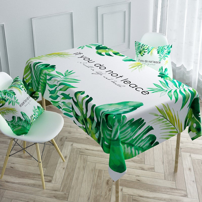 EHOME 1-Piece Modern Printed Cotton And Linen Table Cloth Multicolour 85*85cm  - Image 1