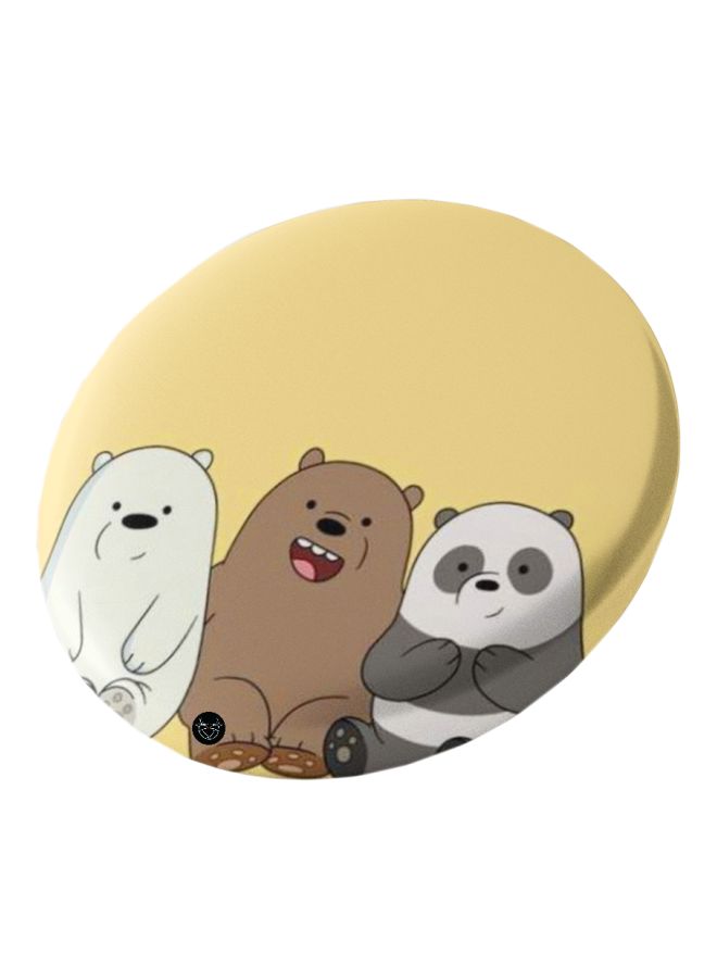 شارة بطبعة مستوحاة من فيلم الرسوم المتحركة 'We Bare Bears' بيج/ بني/ أبيض - Image 1