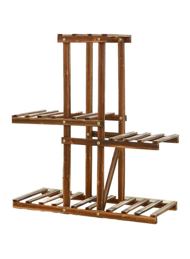 Generic Multi-Layer Plant Stand Shelves Brown 60x25x70cm  - Image 1