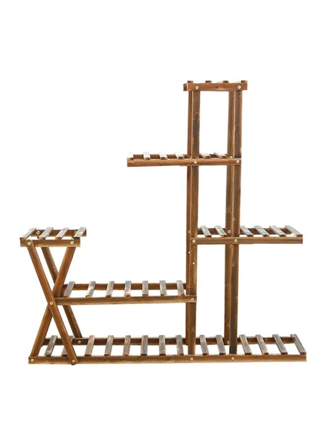 Maston Multi-Layer Plant Stand Shelves Brown 95x25x95cm  - Image 1