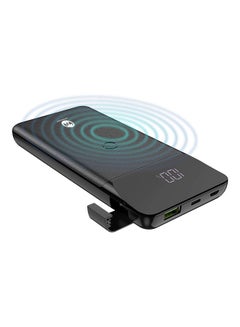 ميكرو ديجيت باور بنك لاسلكي 10000.0 mAh أسود  - Image 2
