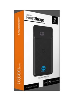 ميكرو ديجيت باور بنك لاسلكي 10000.0 mAh أسود  - Image 4
