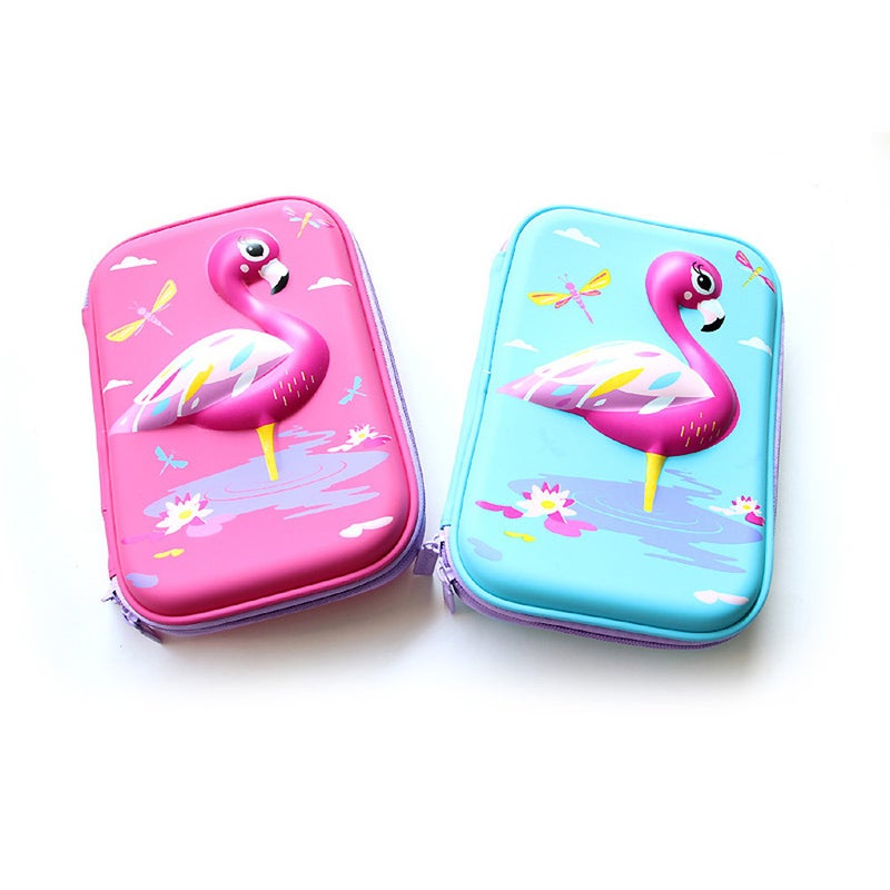 iTelker Unicorn Printed Pencil Case Pink - Image 2