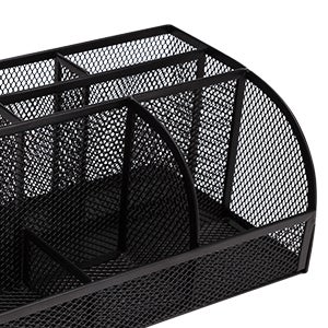 Deli Desk Organizer Metal Mesh Black  - Image 3