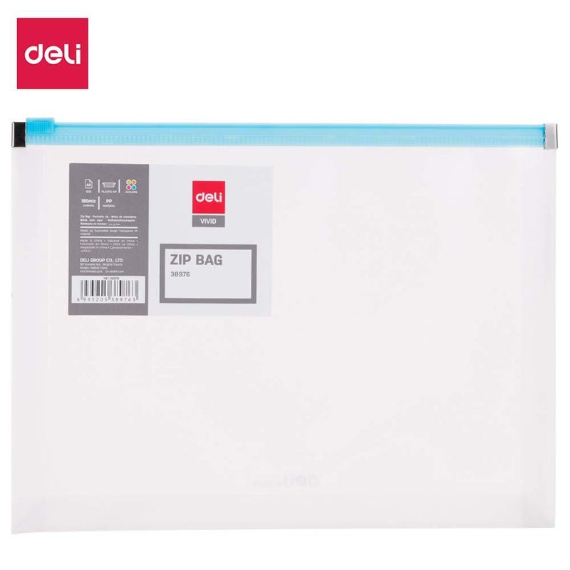 ديلي طقم حقيبة شفافة بسحاب مكون من 12 قطعة أبيض - Image 3