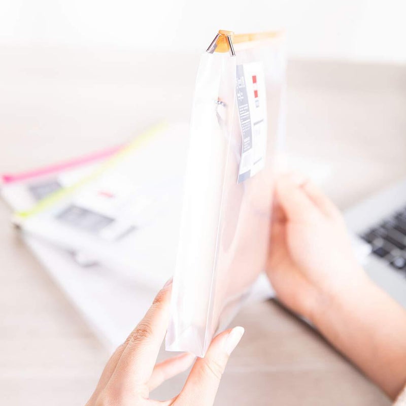 ديلي طقم حقيبة شفافة بسحاب مكون من 12 قطعة أبيض - Image 4