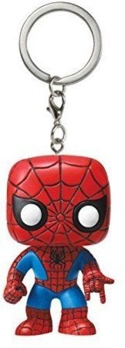 Funko - Pop Marvel Spiderman Pocket Keychain Red/Blue/Black - Image 1