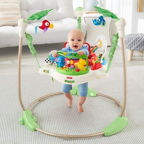 Fisher-Price - Rainforest Jumperoo Bouncing Cradle - Image 1
