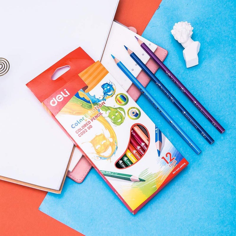 ديلي طقم أقلام مائية للتلوين من 12 قطعة متعدد الألوان - Image 5