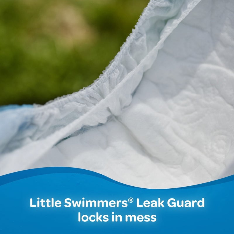 هجيز عبوة حفاضات سباحة ليتل سويمرز أحادية الاستخدام، مقاس متوسط للأطفال بوزن 11‎-15 كجم، 11 قطعة - Image 5
