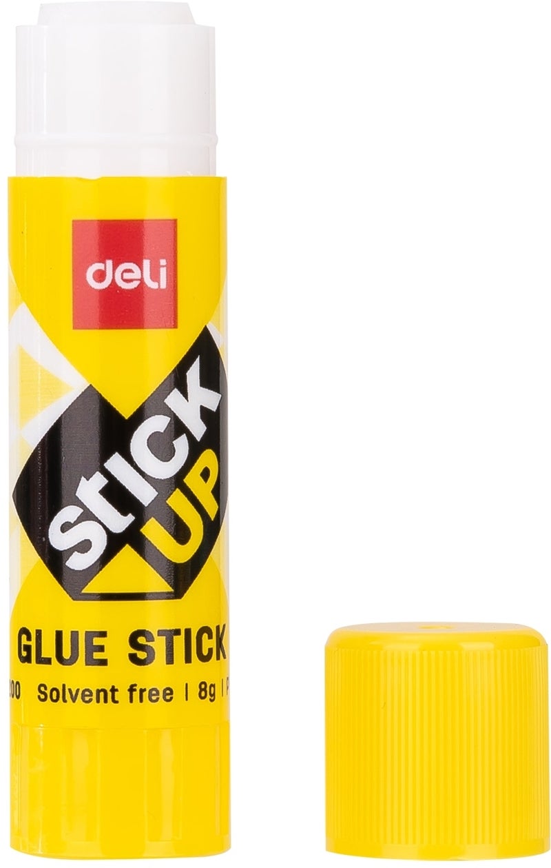 Deli 12-Piece Stick Up Glue Set Yellow - Image 2