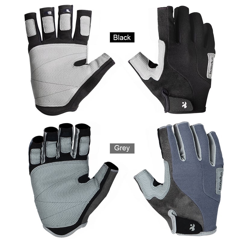 BOODUN Half-Finger Gloves For Outdoors Mountain Climbing Hiking Fishing 25cm  - Image 3