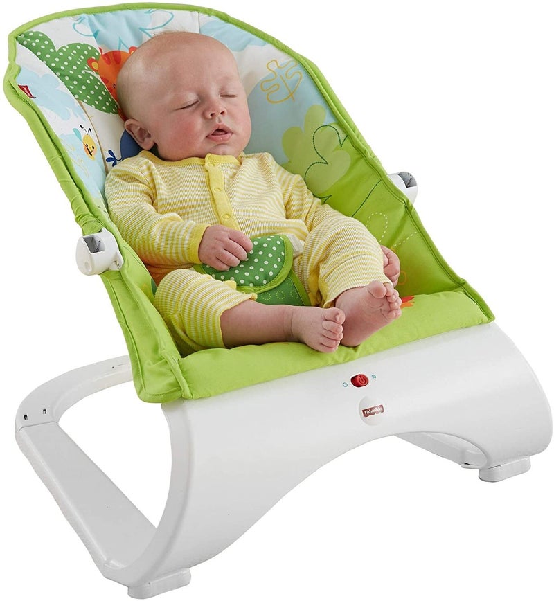 Fisher-Price Rainforest Friends Comfort Curve Bouncer - Green/Yellow/Red - Image 3