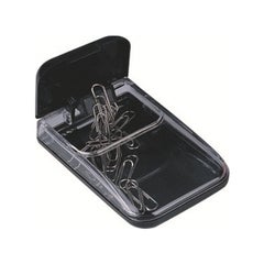 Deli Paper Clip Holder Mettalic Grey  - Image 2