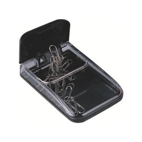 Deli Paper Clip Holder Mettalic Grey - Image 2