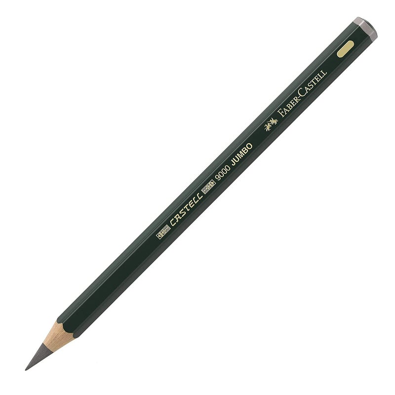 FABER-CASTELL - Faber-Castell-Graphite Pencil 9000 Jumbo Tin of 5 /119305 Green - Image 1
