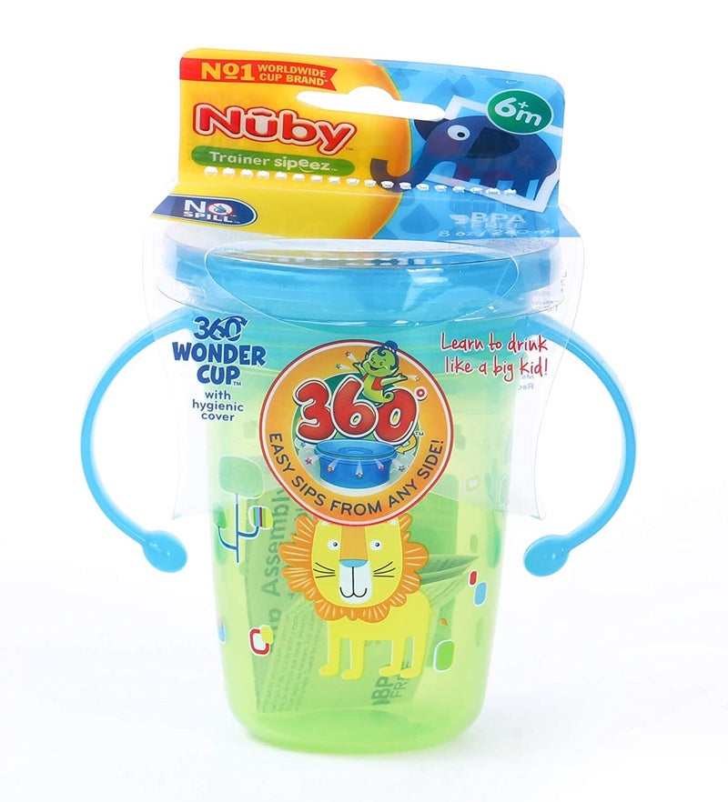 360-Degree Wonder Cup With Handle And Cover,240 ml