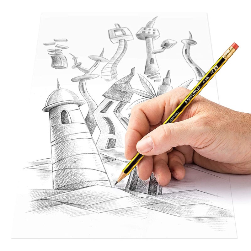 STAEDTLER Staedtler Noris 122-Hb Pencils Rubber Black  - Image 4