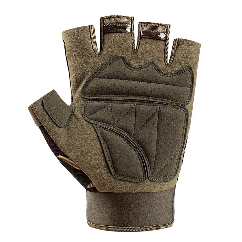 EHOME Half Finger Anti-Slip Wearproof Breathable Cycling Climbing Fitness Outdoors Gloves 12cm  - Image 3