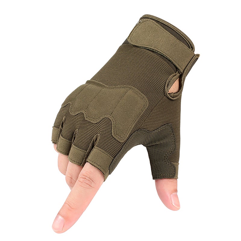 EHOME Half Finger Anti-Slip Wearproof Breathable Cycling Climbing Fitness Outdoors Gloves 12cm  - Image 2