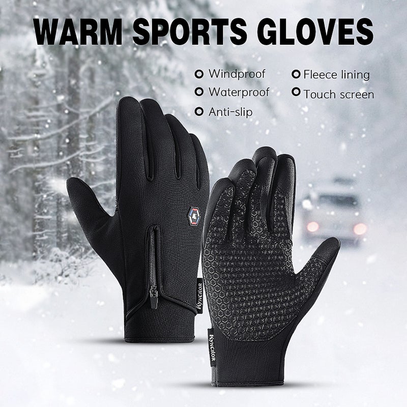 EHOME Anti-Slip Full-Finger Bicycle Skiing Gloves 18cm  - Image 3