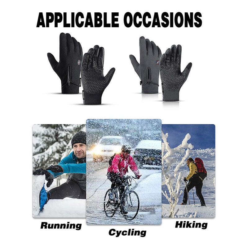 EHOME Anti-Slip Full-Finger Bicycle Skiing Gloves 18cm  - Image 3