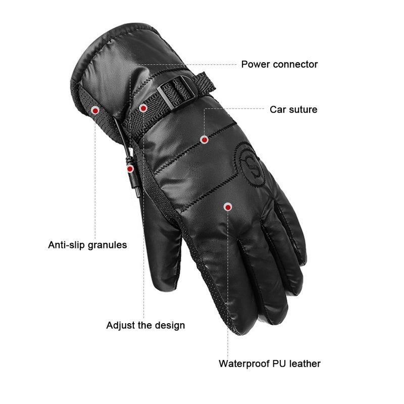 EHOME Electric Heating Gloves In Winter Three Gear Temperature 20cm  - Image 2