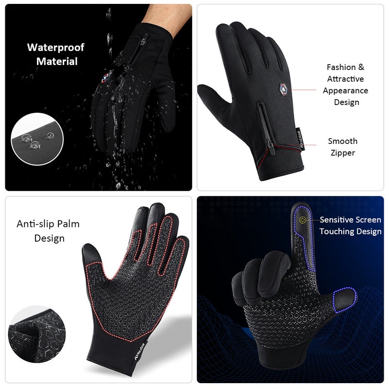 kyncilor - Bicycle Outdoor Sport Winter Cycling Gloves 26cm - Image 1