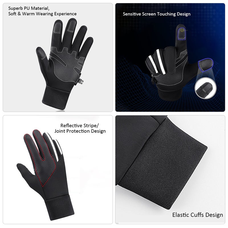 kyncilor Bicycle Outdoor Sport Winter Cycling Gloves 25cm - Image 2