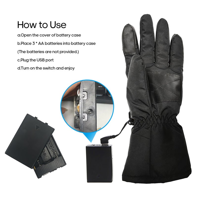 Cell Powered Operated Thermal Gloves Hand Warmer 35cm - v1606738860/N42644224A_3