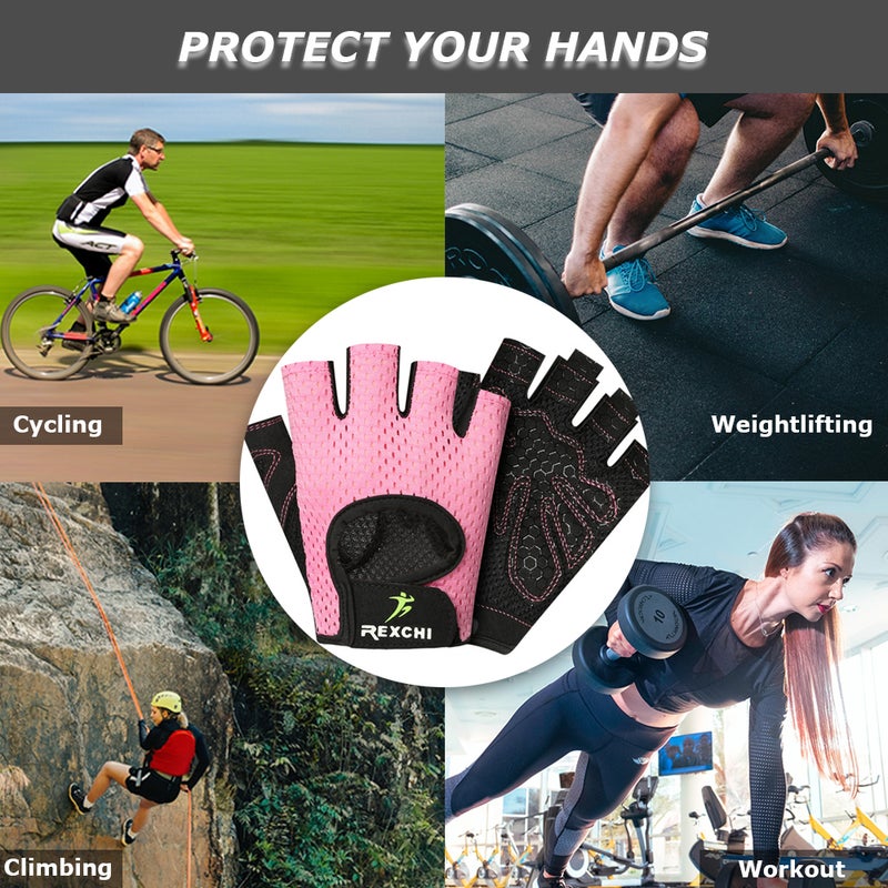 EHOME Non-Slip Unisex Weightlifting Climbing Fitness Gloves 15cm  - Image 3