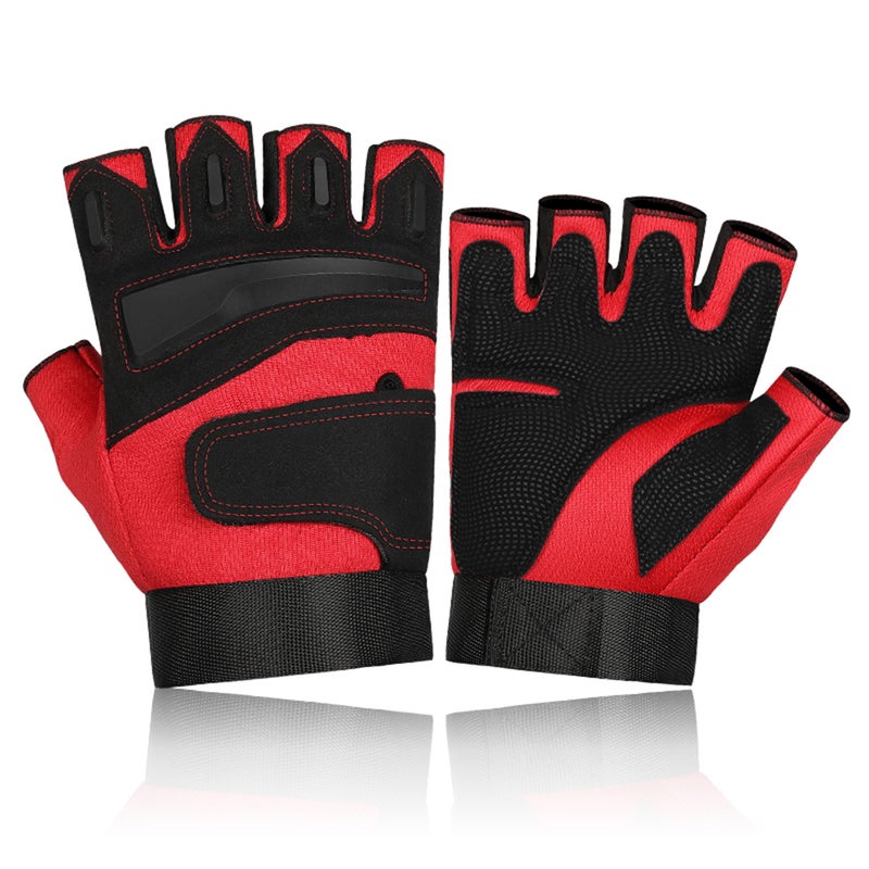 EHOME Anti-Slip Adjustable Half Finger Sports Gloves For Fitness 15cm  - Image 1