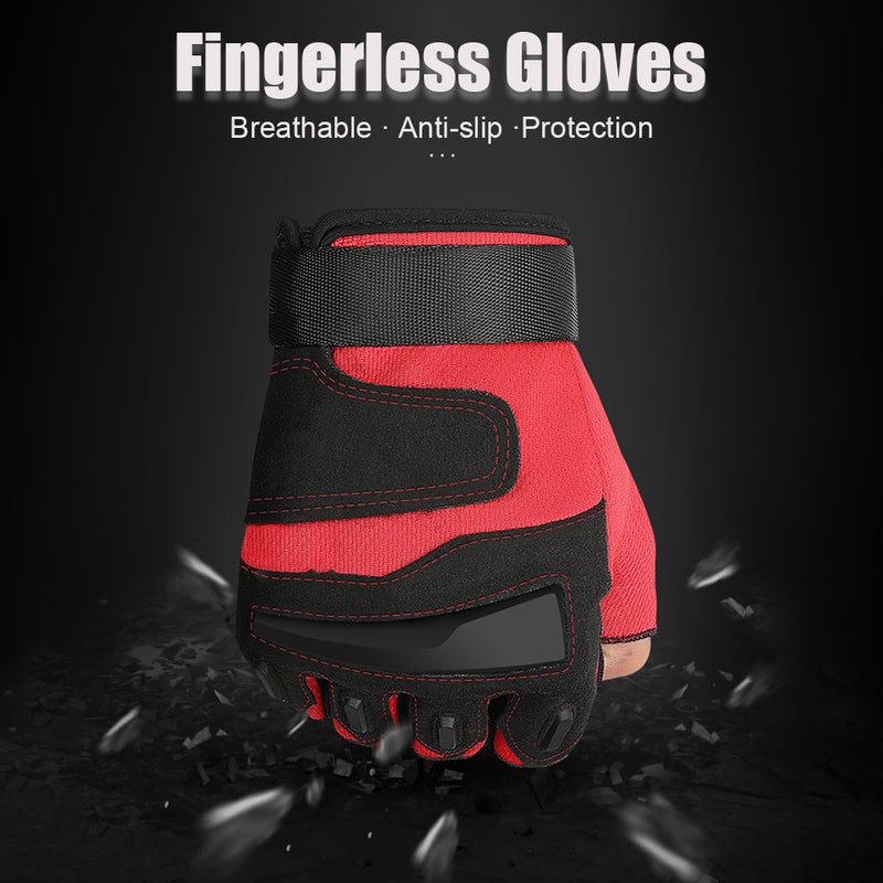 EHOME Anti-Slip Adjustable Half Finger Sports Gloves For Fitness 15cm  - Image 2