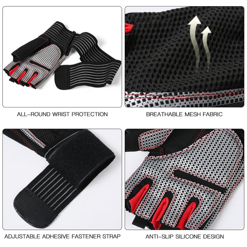 EHOME Breathable Short Finger Tear-resistant Cycling Gloves 22cm - Image 2