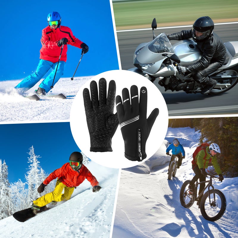 EHOME Winter Warm Touchscreen Cycling Gloves 27cm  - Image 3