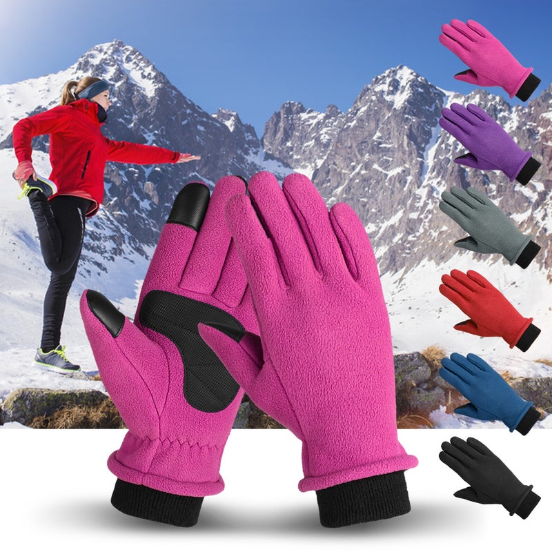 EHOME Thermal Polar Fleece Winter Touchscreen Gloves 26cm  - Image 2