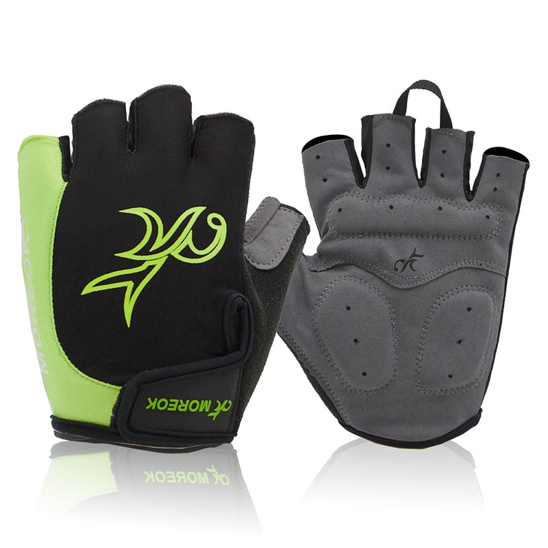 MOREOK Breathable And Shock Absorbing Padded Half Finger Sports Gloves 22cm - Image 1