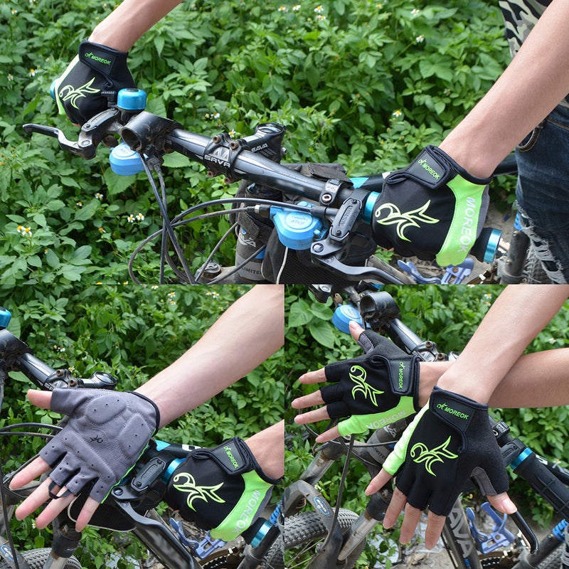 MOREOK Breathable And Shock Absorbing Padded Half Finger Sports Gloves 22cm - Image 3