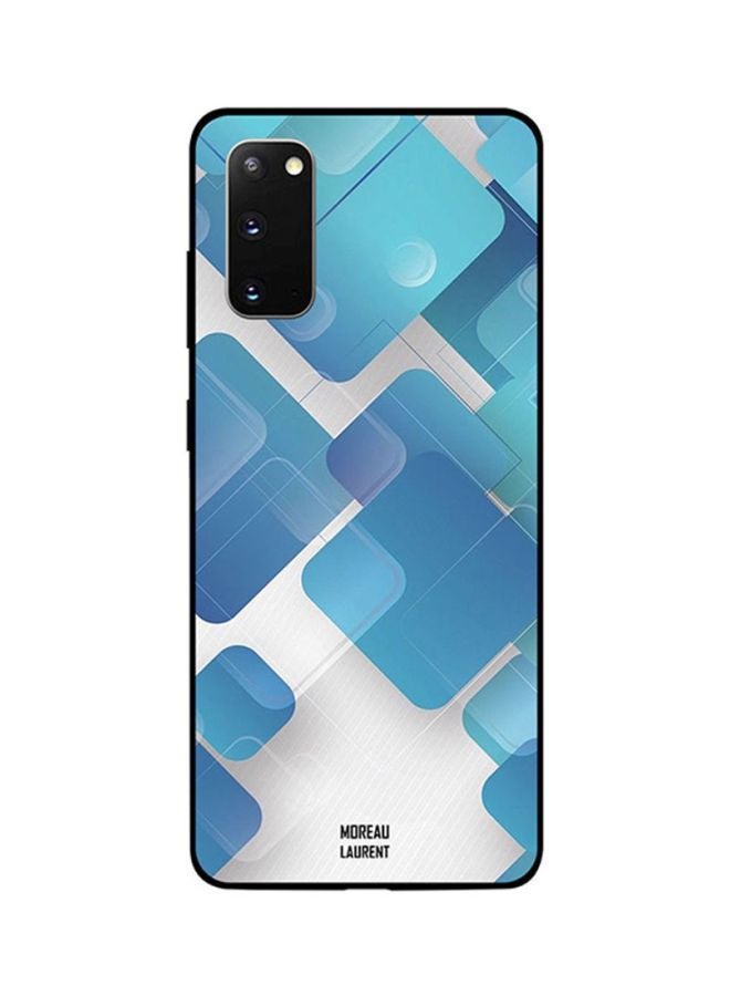 Moreau Laurent Skin Case Cover -for Samsung Galaxy S20 Blue Square Shapes Pattern Blue Square Shapes Pattern