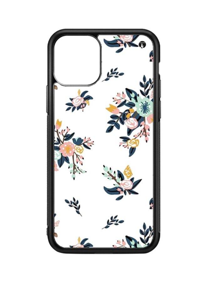 BP Protective Case Cover For Apple iPhone 11 Pro Max Flowers (Black Bumper)