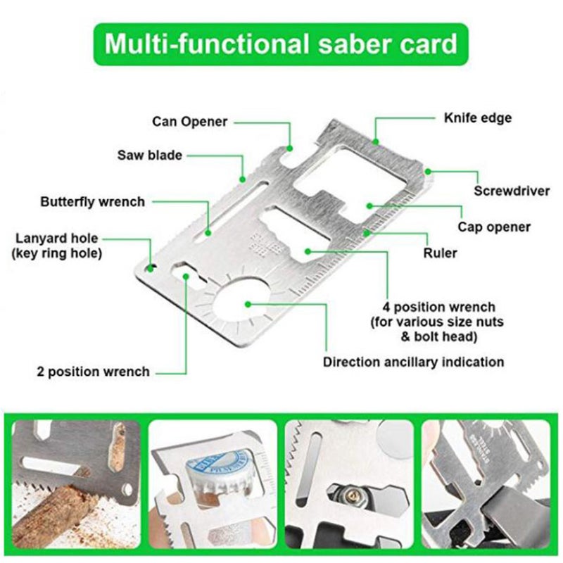 إيهوم طقم أدوات النجاة في حالات الطوارئ للتخييم 12 في 1 17سم - Image 2