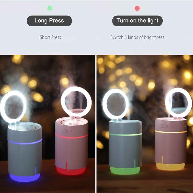 إيهوم جهاز ترطيب الهواء بالرذاذ بسعة 400 مل وردي 15.5سم - Image 2