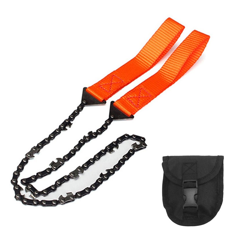 EHOME Survival Hand Chainsaw Pocket With Belt Bag Pouch For Camping 13cm  - Image 1