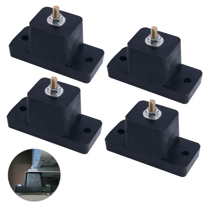 EHOME 4-Pack Air Conditioner Rubber Mounting Shock Absorbing Anti-Vibration Isolator Pads FSS1987 Black  - Image 3