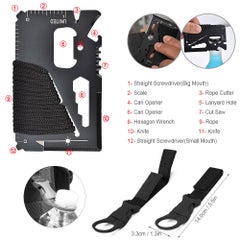 EHOME Multifunctional Survival Kit For Camping 17cm  - Image 2