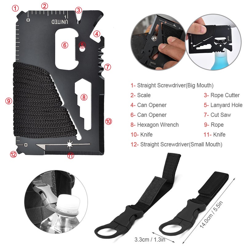 EHOME Multifunctional Survival Kit For Camping 17cm  - Image 2