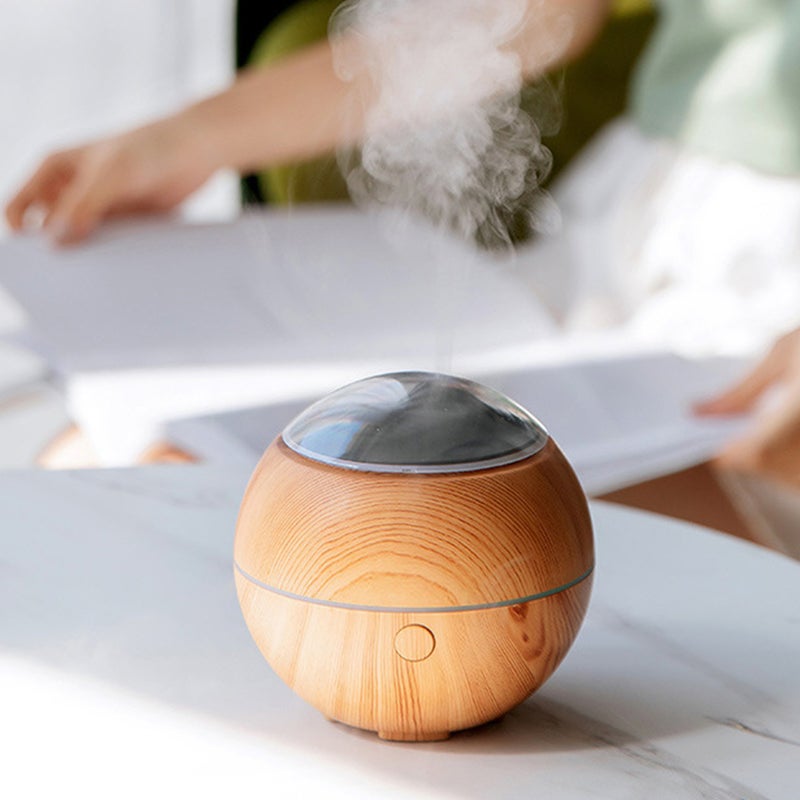 إيهوم جهاز ترطيب الهواء برذاذ الزيت العطري يعمل بمنفذ USB وبسعة 100 مل كاكي 10.4سم - Image 3