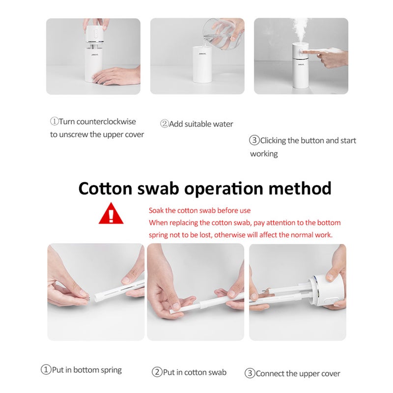 إيهوم جهاز ترطيب هواء بخاخ 200 مل وردي 16.5سم - Image 2